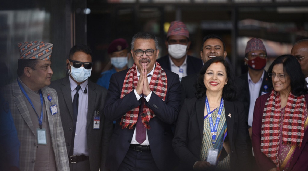 काठमाडौं आइपुगे विश्व स्वास्थ्य संगठनका महानिर्देशक डा. टेड्रोस
